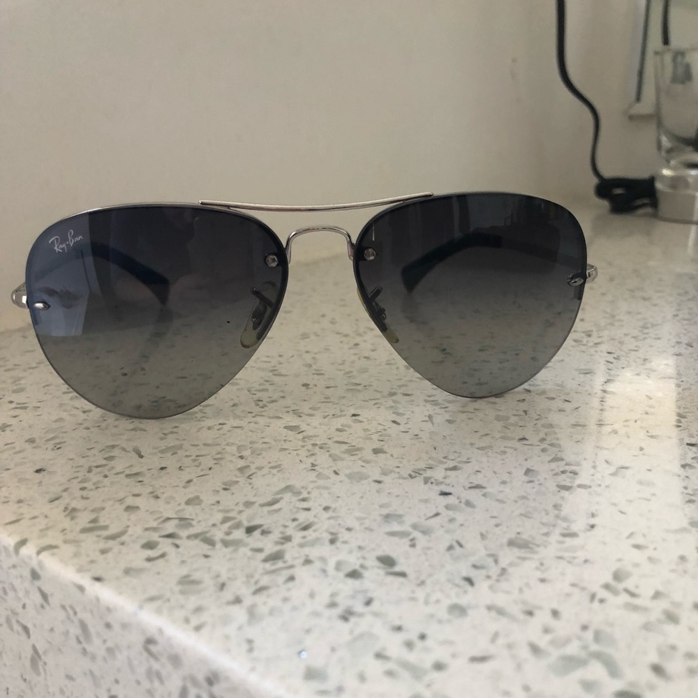Ray-Ban Aviator RB3449 Silver/grey gradient